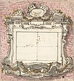 Design for a Wall-mounted Epitaph, Anonymous, Italian, 18th century  Italian, Pen and brown ink, brush with gray, yellow, and pink wash