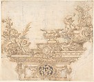 Design for a Triumphal Cart (?), Anonymous, Italian, 18th century Italian, Ink and wash
