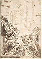 Design for a Ceiling, Anonymous, Italian, 18th century, Pen and ink and wash