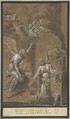 The Annunciation, Johann Jakob von Sandrart  German, Brush and black ink, white gouache, over a sketch in graphite (?)