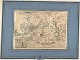 The Wagonner, Lodewijk de Vadder (Flemish, Brussels 1605–1655 Brussels), Watercolor, graphite and black ink