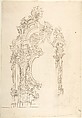 Design for an Altar, Anonymous, Italian, Piedmontese, 18th century Italian, Pen and dark brown ink over leadpoint or graphite, with ruled and compass construction