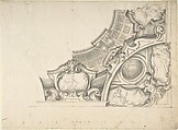 Design for a Ceiling, Anonymous, Italian, Piedmontese, 18th century  Italian, Pen and brown ink, brush and gray wash over leadpoint, with ruled construction