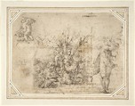 Allegory of Peace, Anonymous, German, 16th century ?, Pen and brown ink
