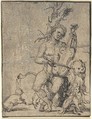 Orpheus Playing to the Animals, Anonymous, German, 16th century (Nuremberg), Pen and black ink