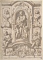 Design for a Niche, Anonymous, Italian, 18th century Italian, Ink and gray wash<br/>No watermark visible