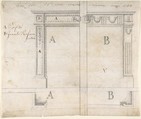 Alternate Designs for a Chimneypiece, Anonymous, Italian, 18th century Italian, Graphite