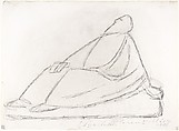 Man Reading the Stars, Ernst Barlach German, Pen and ink, charcoal