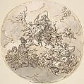 Apotheosis, Johann Georg Etgens Austrian, Graphite, pen and dark brown ink, gray wash