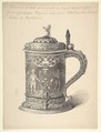 Preparatory Drawing for an Illustration of a Seventeenth-Century Dutch Tankard from the Demidov Collection, C. Prosdocimi Italian, Pen and ink
