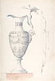 Ewer, Anonymous, Italian, 19th century  Italian, Pen and ink, wash and watercolor