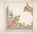 Design for a Ceiling Decoration, Anonymous, Italian, 19th century  Italian, Watercolor