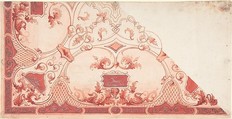 Design for a Painted Ceiling, Anonymous, Italian, 19th century  Italian, Watercolor