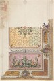 Design for a Painted Ceiling, Anonymous, Italian, 19th century  Italian, Watercolor