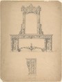 Design for a Mirror, Anonymous, Italian, 19th century Italian