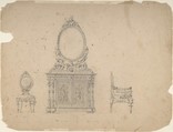 Designs for Furniture, Anonymous, Italian, 19th century Italian