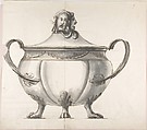 Tureen, Anonymous, Italian, 19th century, Pen and ink and wash
