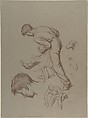 Sheep Dipping, Stanley Arthur Charles Anderson (British, Bristol 1884–1966 Buckinghamshire), Brown chalk