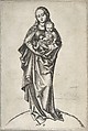 Virgin and Child with an Apple, Martin Schongauer German, Engraving