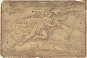 Drawings of the Zodiac, Anonymous, Netherlandish, 16th century, Pen and brown ink, brush and brown and purple wash.  Framing lines in purple and red inks.