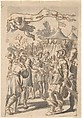 Design for a Book Illustration, William Faithorne the Elder British, Pen and brown ink, brush and gray wash, over graphite
