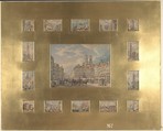 Fifteen Architectural Subjects: Views of Munich, Heinrich Adam  German, Watercolor