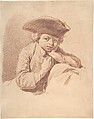Portrait of a Boy, Georg Friedrich Schmidt  German, Red chalk