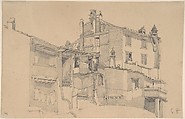 Houses on the Tiber, Sir Francis Seymour Haden  British, Graphite
