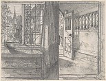 A Cottage Porch, Sir Francis Seymour Haden  British, Graphite