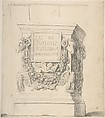Sketch of a Classical Pedestal, Thomas Hardwick  British, Graphite