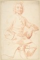 Portrait of George Graham, Thomas Hudson  British, Red chalk