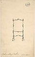 Design for Standing Screen, Charles Hindley and Sons  British, Pen and black ink