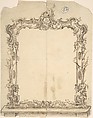 Design for a Mirror, Charles Hindley and Sons  British, Pen and brown ink