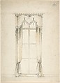 Design for Curtains, Charles Hindley and Sons  British, Brush and brown wash over graphite