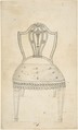 Designs for side chairs, Attributed to Anonymous, German, 18th century, Graphite