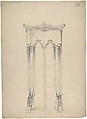 Design for Curtains, Charles Hindley and Sons  British, Graphite with touches of white gouache