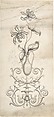 Design for Panel Decoration, J. Hulme  British, Pen and black ink, brush and gray wash