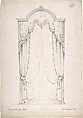 Design for Curtains, Charles Hindley and Sons  British, Graphite and watercolor