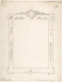 Design for a Frame, Charles Hindley and Sons  British, Graphite