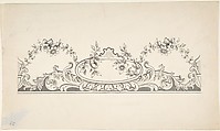 Design for Panel Decoration, J. Hulme  British, Watercolor, pen and black ink