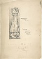 Design for Door Knocker, for "The Builder's Journal", Eleanor Mercer  British, Graphite