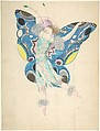 Design for a Butterfly Costume, Sergey Chekhonin Russian, Graphite, gouache, watercolor.