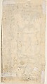 Candelabra Grotesque Crowned by an Altar in a Small Pavillion, Anonymous, Italian, 16th century ?, Pen and black ink, brush and gray wash
