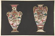 European Porcelain Designs in Japanese Satsuma style