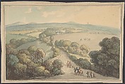Landscape, Thomas Rowlandson  British, Watercolor, graphite, pen and ink