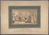 The Comforts of Bath: A Public Breakfast, Thomas Rowlandson  British, Watercolor, graphite, pen and ink
