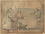 Tavern scene, Thomas Rowlandson  British, Watercolor, graphite, pen and ink