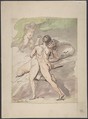 Nude Couple Embracing, Thomas Rowlandson  British, Watercolor