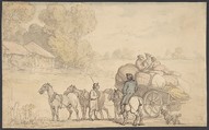 Migrants, Thomas Rowlandson  British, Watercolor
