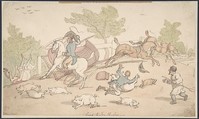 Going to Ivy Bridge, Thomas Rowlandson  British, Watercolor